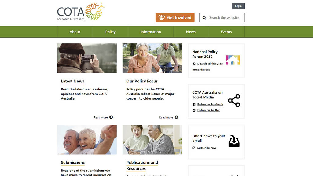 Website redesign and site migration - desktop screenshot