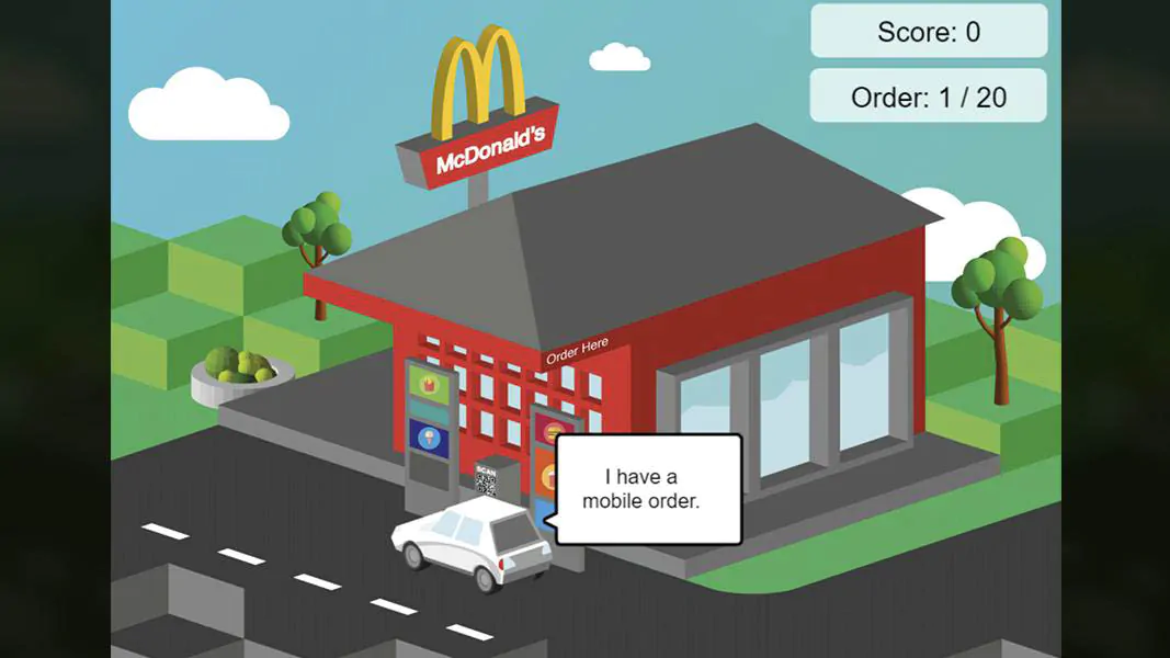 McDonalds - Staff training game by Code and Visual - mobile screenshot landscape 1