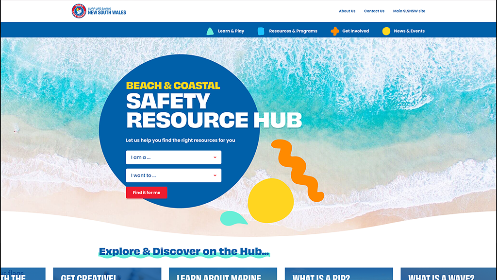 Online Resource Portal Design - desktop screenshot