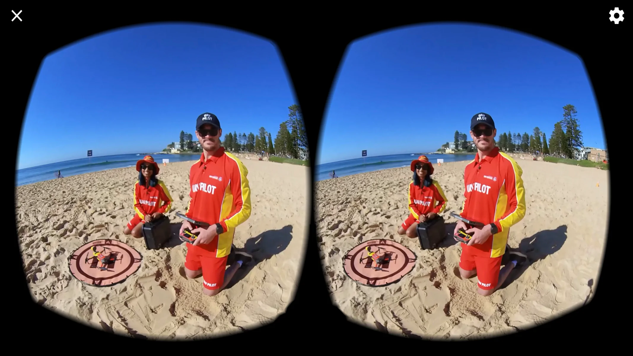 Surf Life Saving NSW - Interactive VR Drone Experience by Code and Visual - mobile screenshot landscape 2