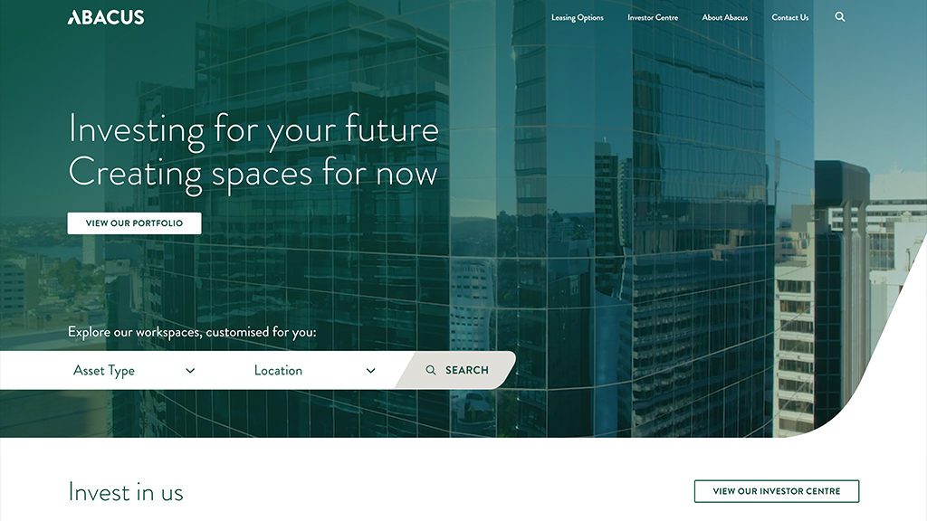 Website design, build & support - desktop screenshot